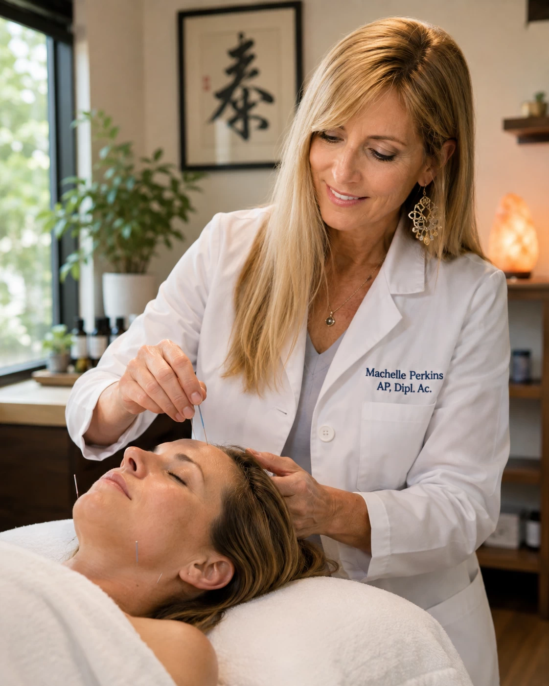 Machelle Perkins, AP, Dipl. Ac. provides personalized acupuncture and integrative care Machelle Perkins, AP, Dipl. Ac. provides personalized acupuncture and integrative care